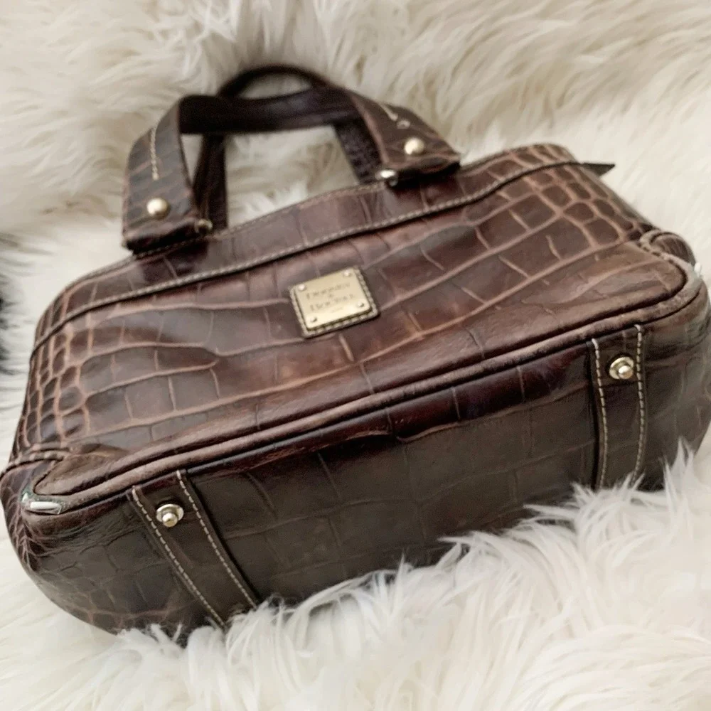 Dooney & Bourke Alligator‎ Crocodile Leather Satchel Nile Collection FOR REPAIR
